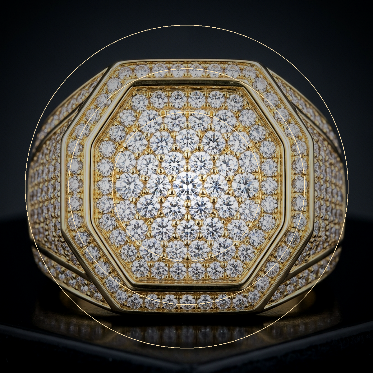 Iced Pinky Ring - close-up