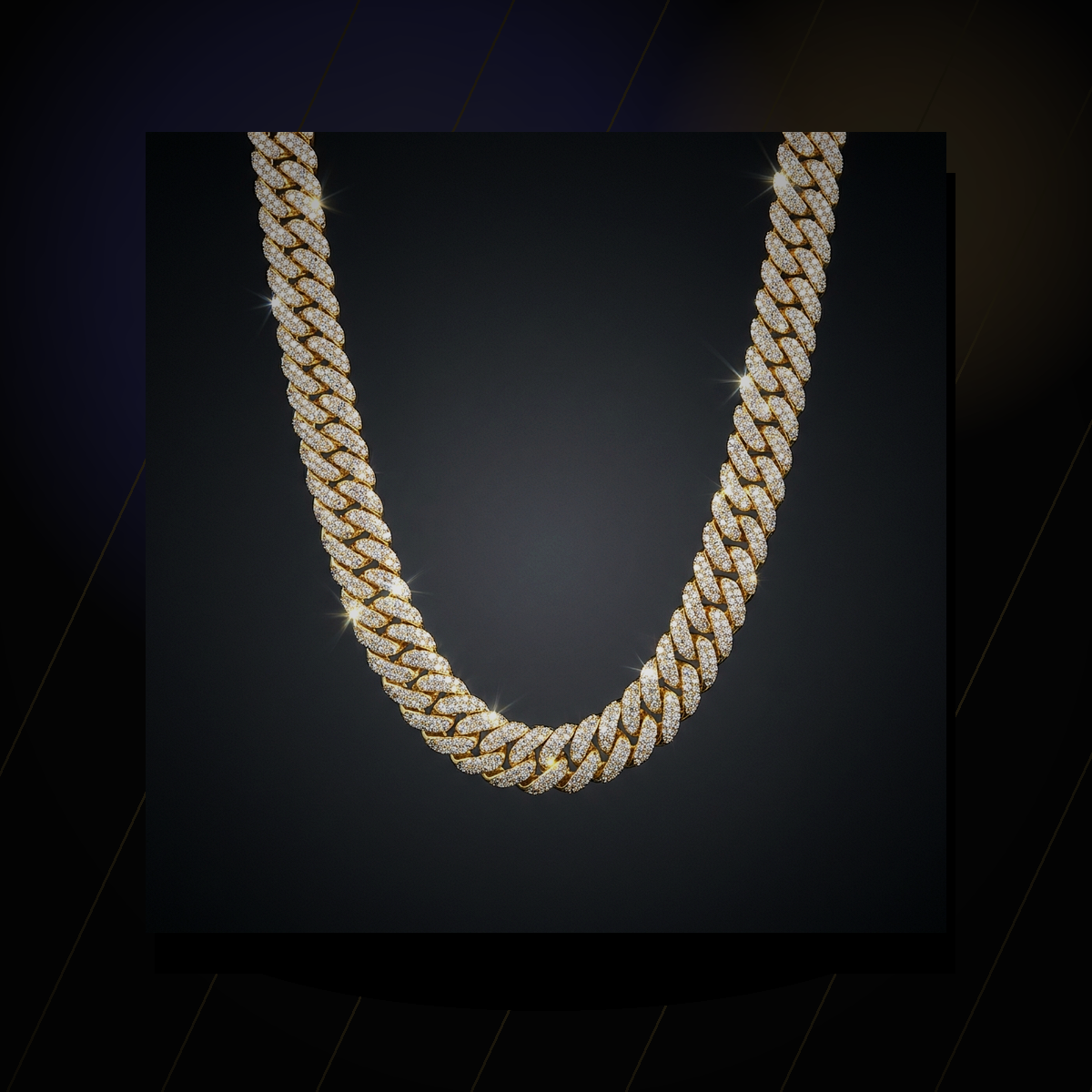 Iced Snake Chain Necklace - lifestyle