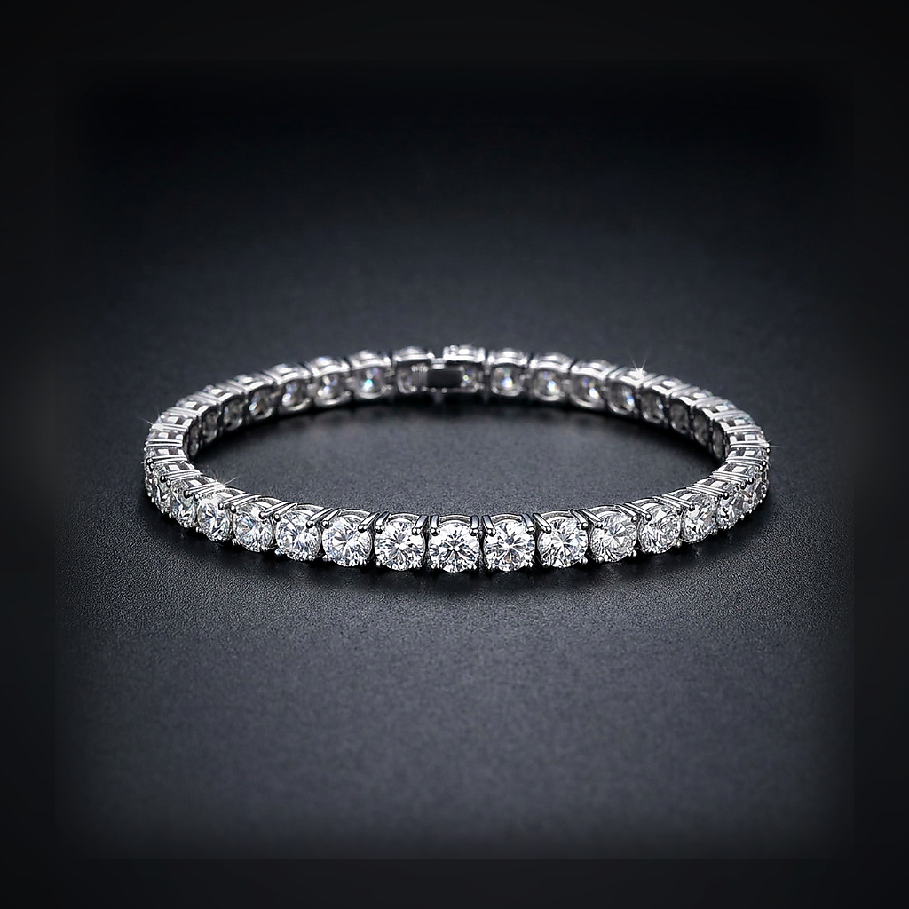 Iced Tennis Link Bracelet - lifestyle